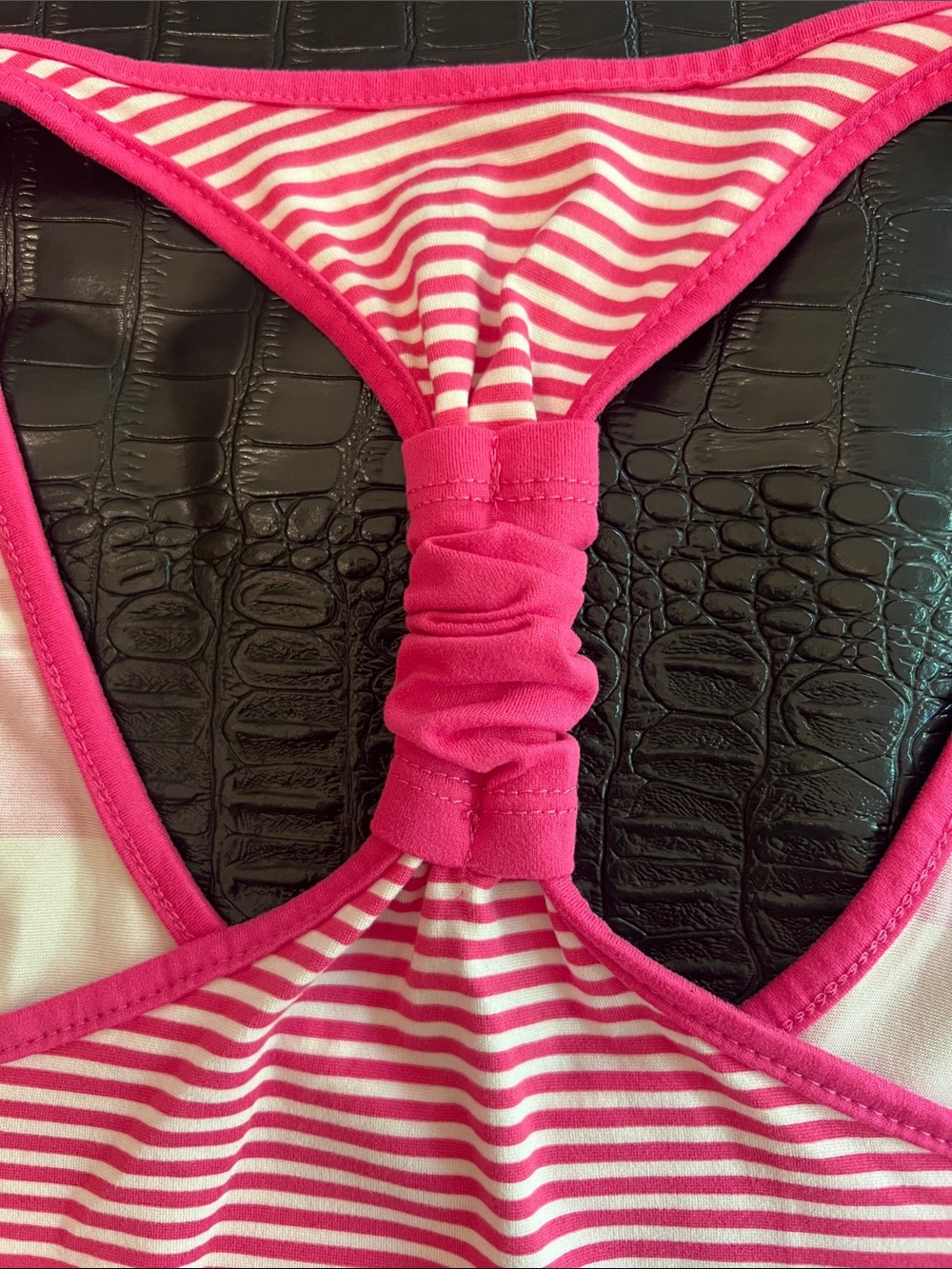 Hot Pink Striped Tank & Jogger Sleep Set nwot - Picture 4 of 6